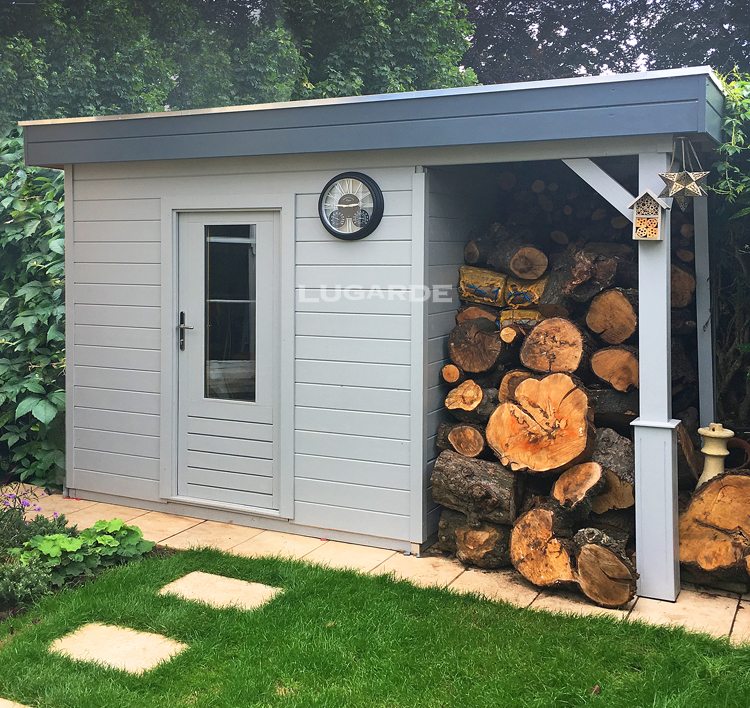 Lugarde tuinhuis met overkapping pr4