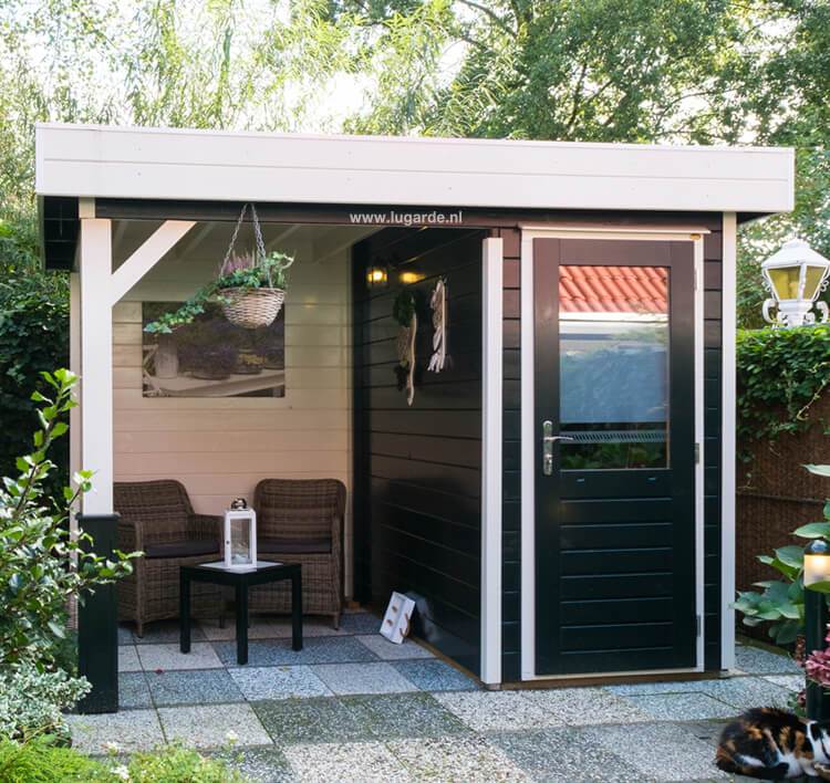 Lugarde tuinhuis met overkapping PR6