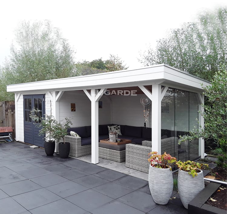 Lugarde tuinhuis met overkapping PS10