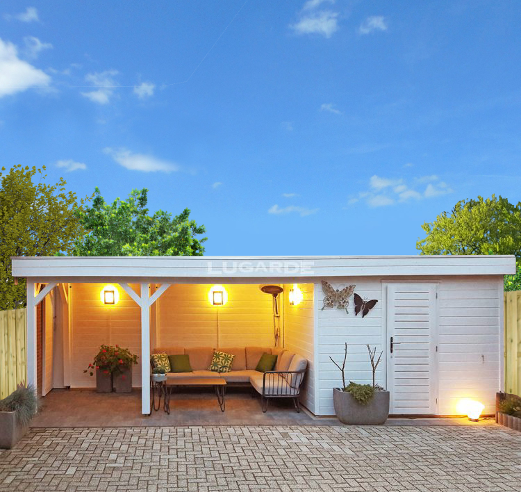 Lugarde tuinhuis met overkapping PR47