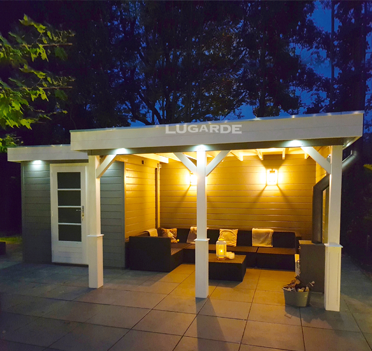 Lugarde tuinhuis met overkapping PR54