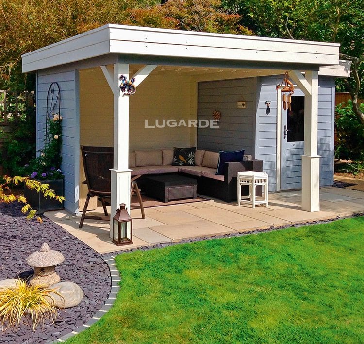 Lugarde tuinhuis met overkapping PR9