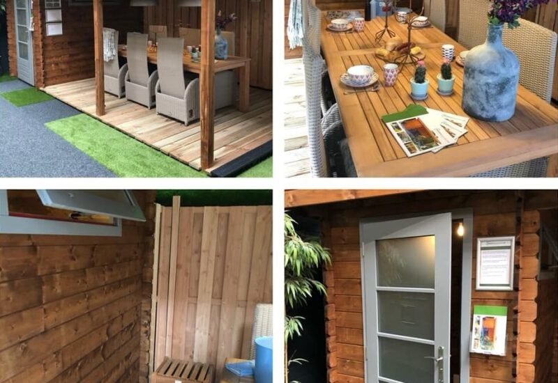 Showroom blokhutten Capelle aan den IJssel