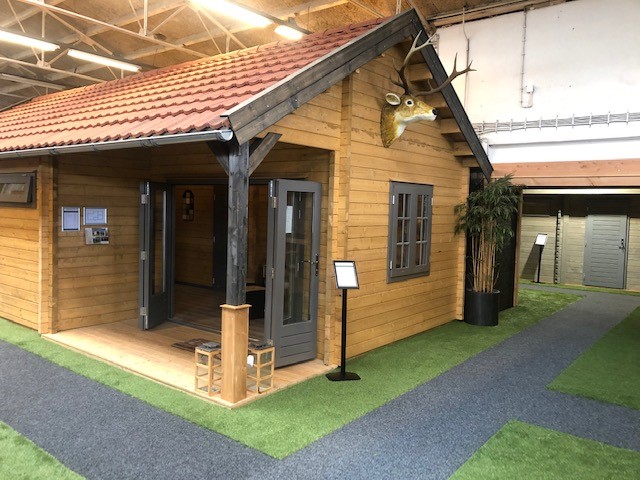 Houten blokhut chalet